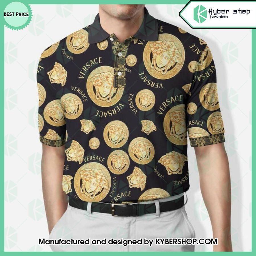 Versace Brand Logo Polo Shirt 3 versace brand logo polo shirt 1 943