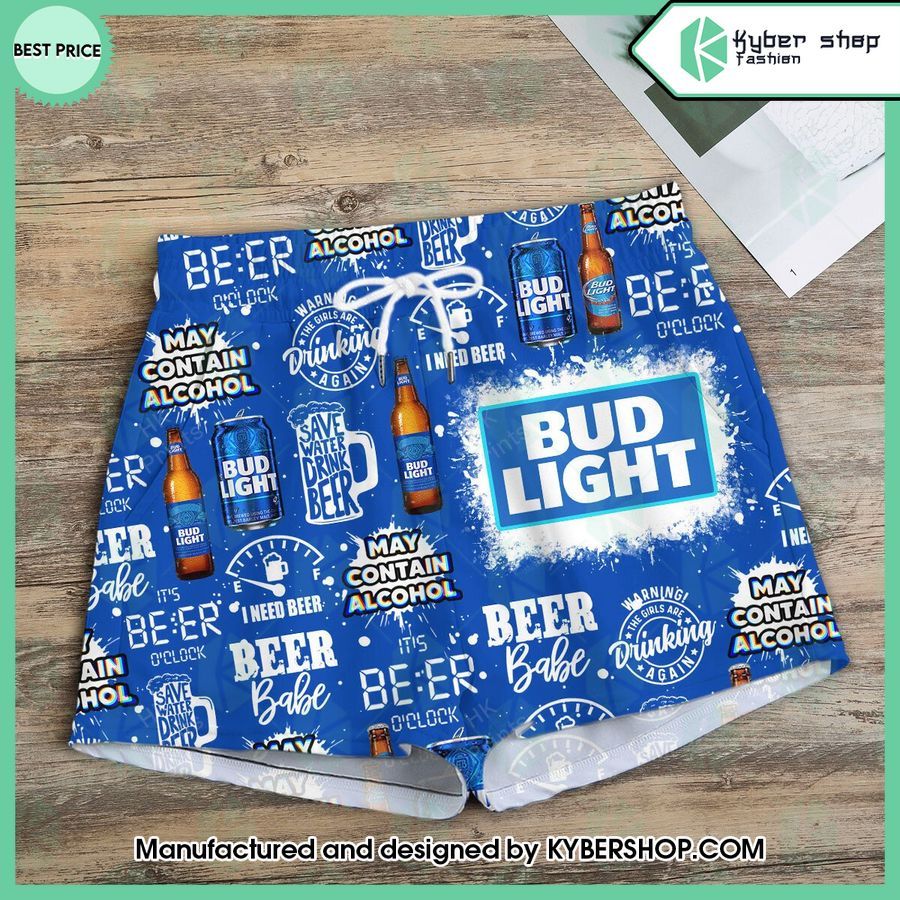 Yes I'm A Girl Yes I Like Bud Light T-Shirt And Shorts 3 yes im a girl yes i like bud light t shirt and shorts 3 386
