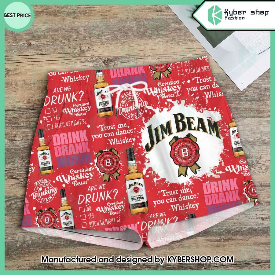 Yes I'm A Girl Yes I Like Jim Beam T-Shirt And Shorts 3 yes im a girl yes i like jim beam t shirt and shorts 3 87