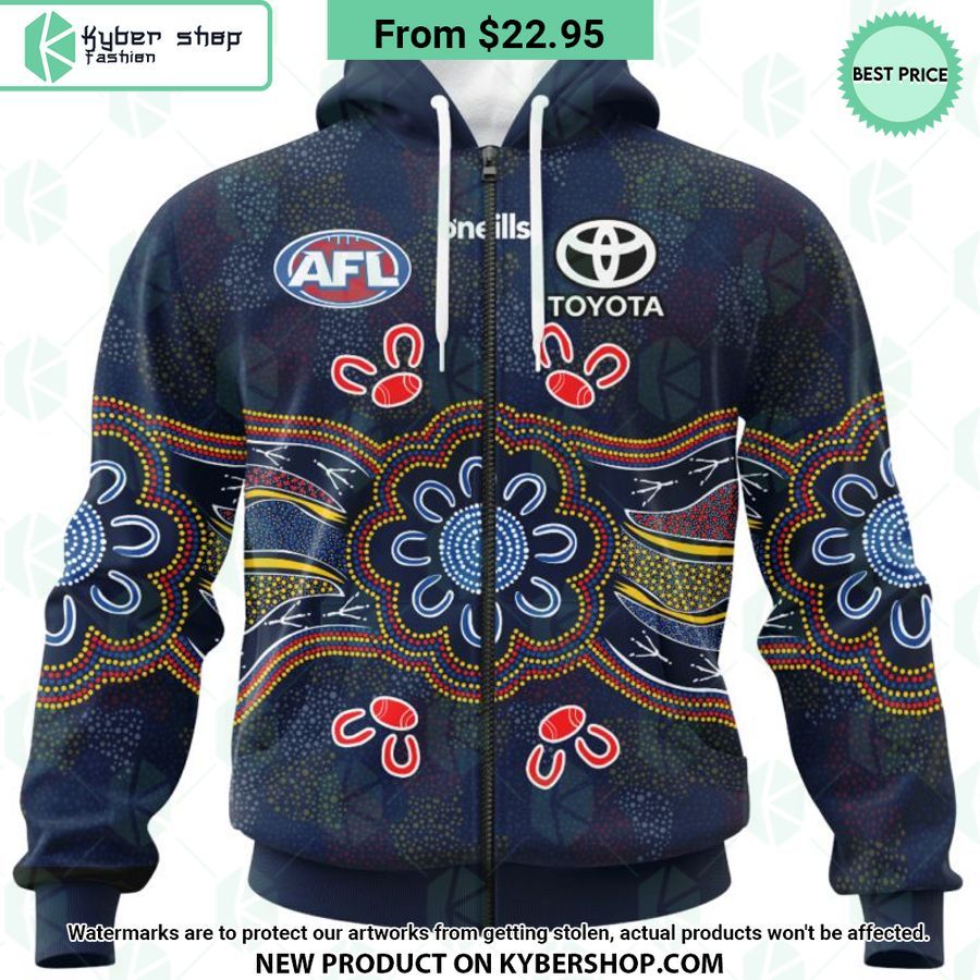 AFL Adelaide Crows Indigenous Design Hoodie Cutting dash
