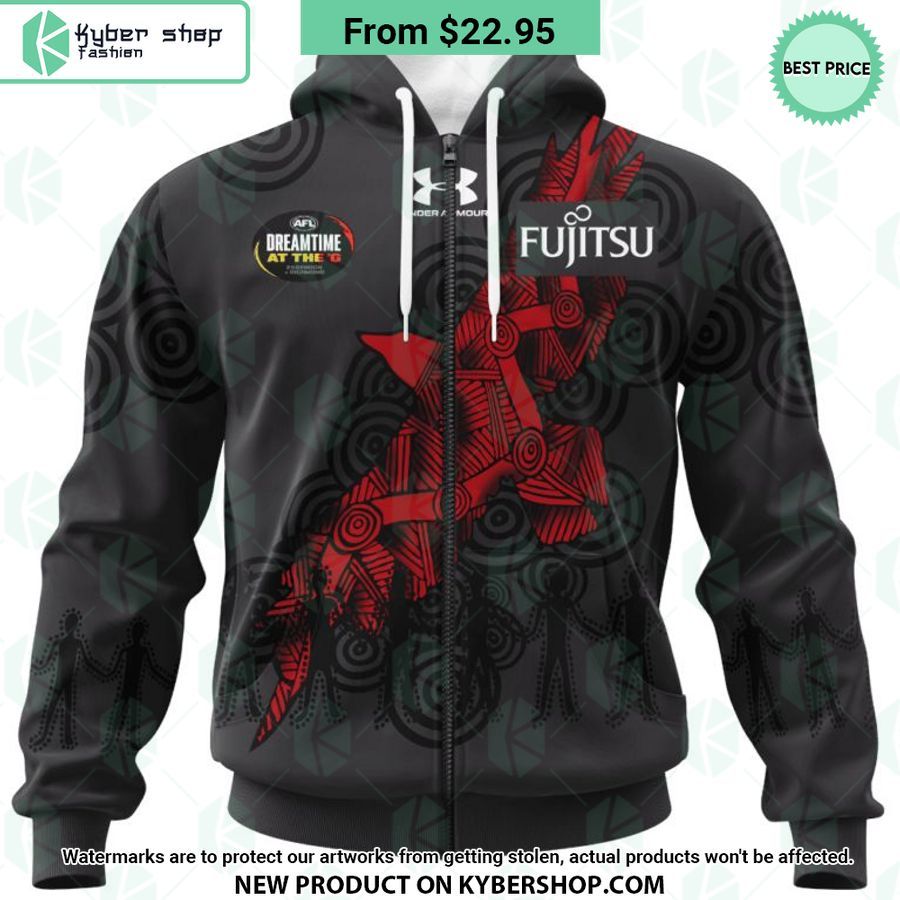 afl essendon football club indigenous design hoodie 2 725 jpg