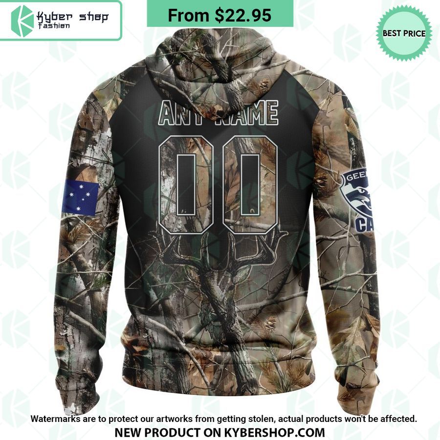 AFL Geelong Cats Camo Realtree Hunting Hoodie 3 AFL Geelong Cats Camo Realtree Hunting Hoodie Looking so nice