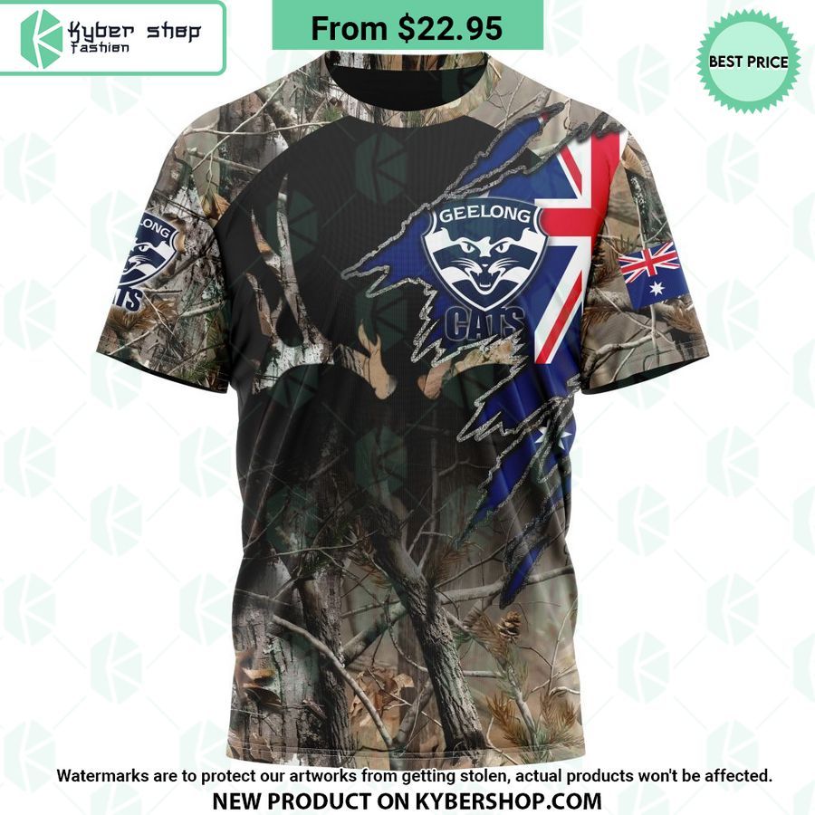 AFL Geelong Cats Camo Realtree Hunting Hoodie 8 afl geelong cats camo realtree hunting hoodie 8 910 jpg