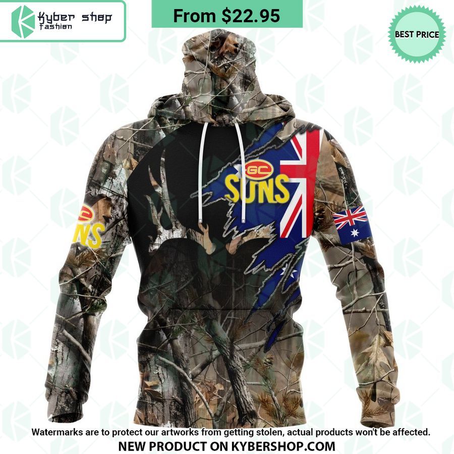 AFL Gold Coast Suns Camo Realtree Hunting Hoodie 4 AFL Gold Coast Suns Camo Realtree Hunting Hoodie Such a charming picture