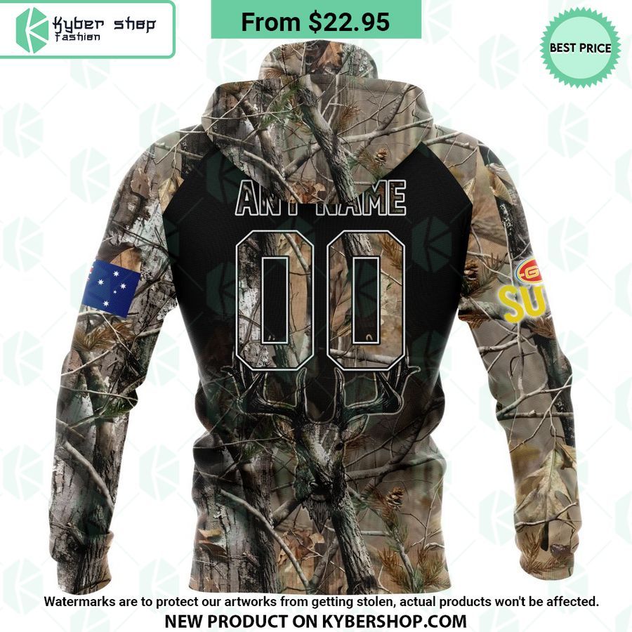 AFL Gold Coast Suns Camo Realtree Hunting Hoodie 5 AFL Gold Coast Suns Camo Realtree Hunting Hoodie Good click