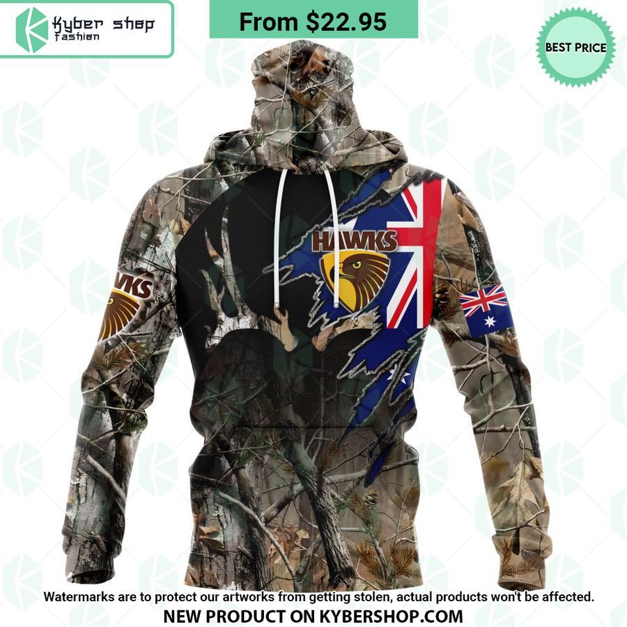 AFL Hawthorn Football Club Camo Realtree Hunting Hoodie 4 afl hawthorn football club camo realtree hunting hoodie 4 349 jpg