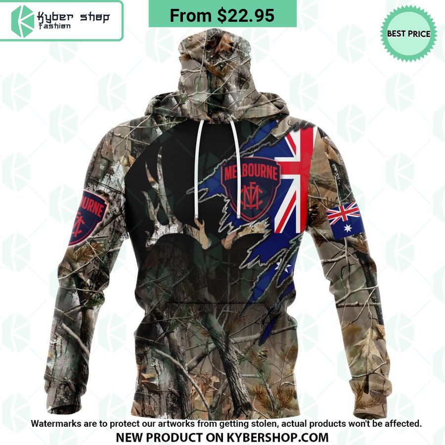 AFL Melbourne Football Club Camo Realtree Hunting Hoodie 4 AFL Melbourne Football Club Camo Realtree Hunting Hoodie It is more than cute