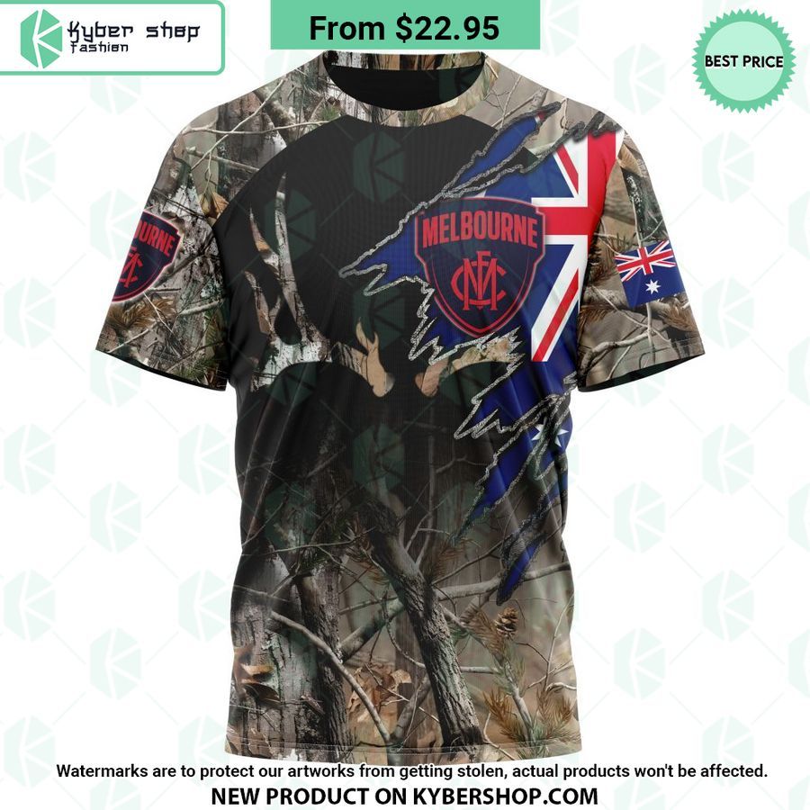 AFL Melbourne Football Club Camo Realtree Hunting Hoodie 8 AFL Melbourne Football Club Camo Realtree Hunting Hoodie Speechless