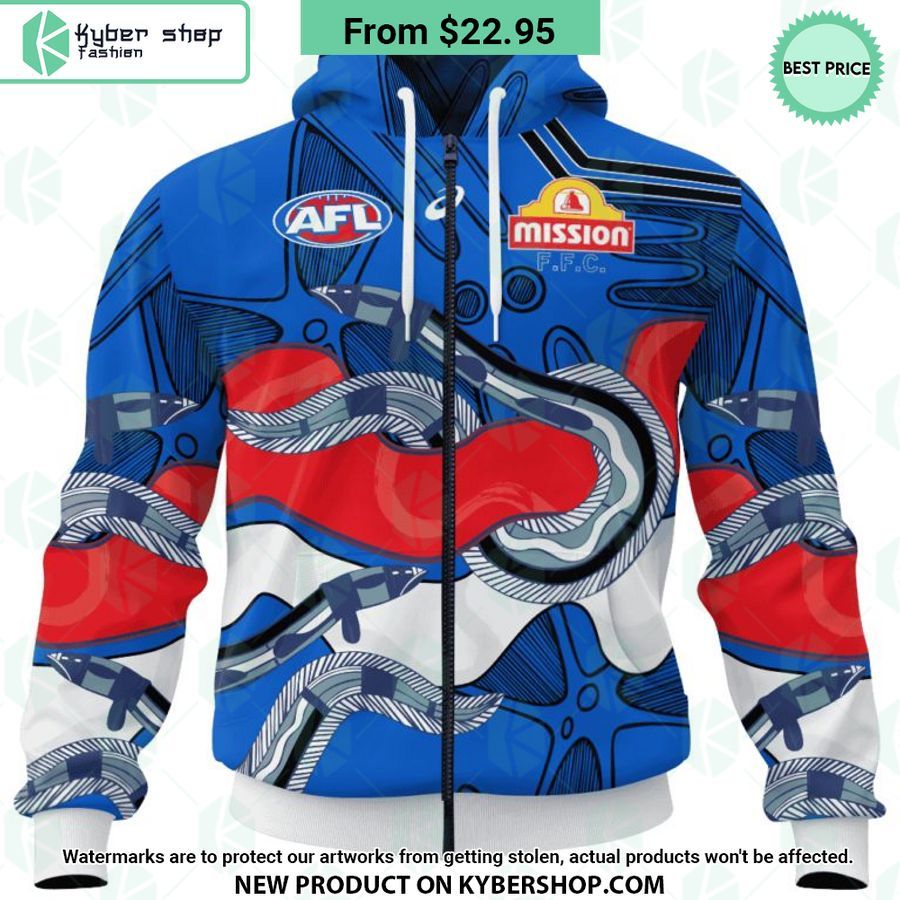 AFL Western Bulldogs Indigenous Design Hoodie Mesmerising