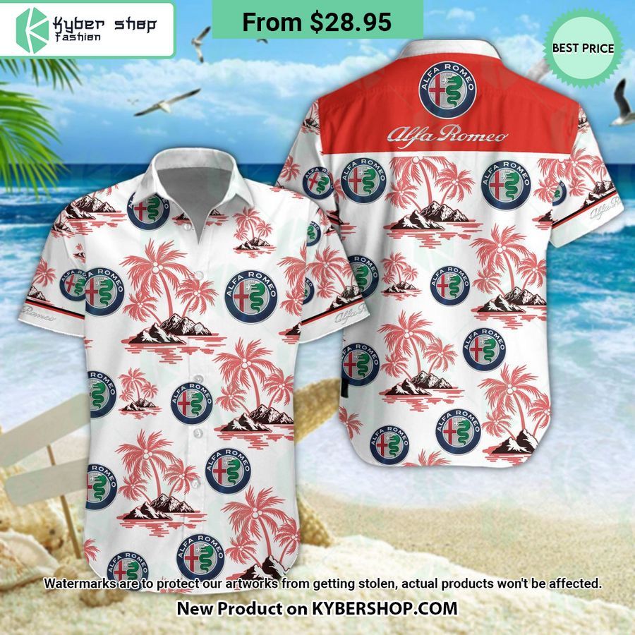 Alfa Romeo Red Hawaiian Shirt Shorts You look elegant man