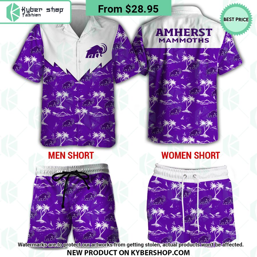 amherst mammoths hawaiian shirt 1 862