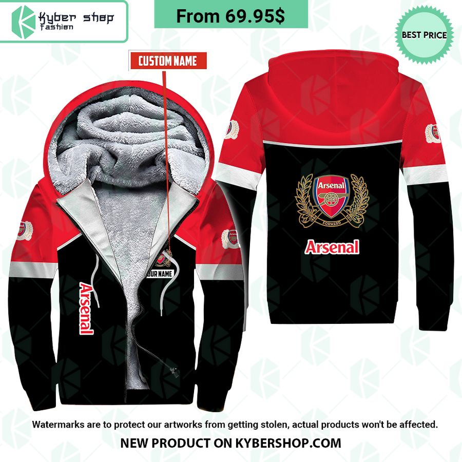arsenal custom fleece hoodie 1 588