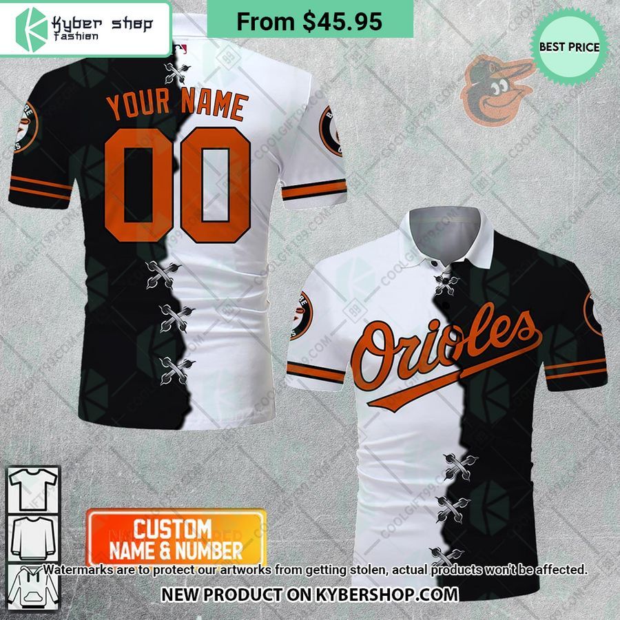 Baltimore Orioles Mix Home Away Jersey CUSTOM Polo Shirt 4 baltimore orioles mix home away jersey custom polo shirt 4 28