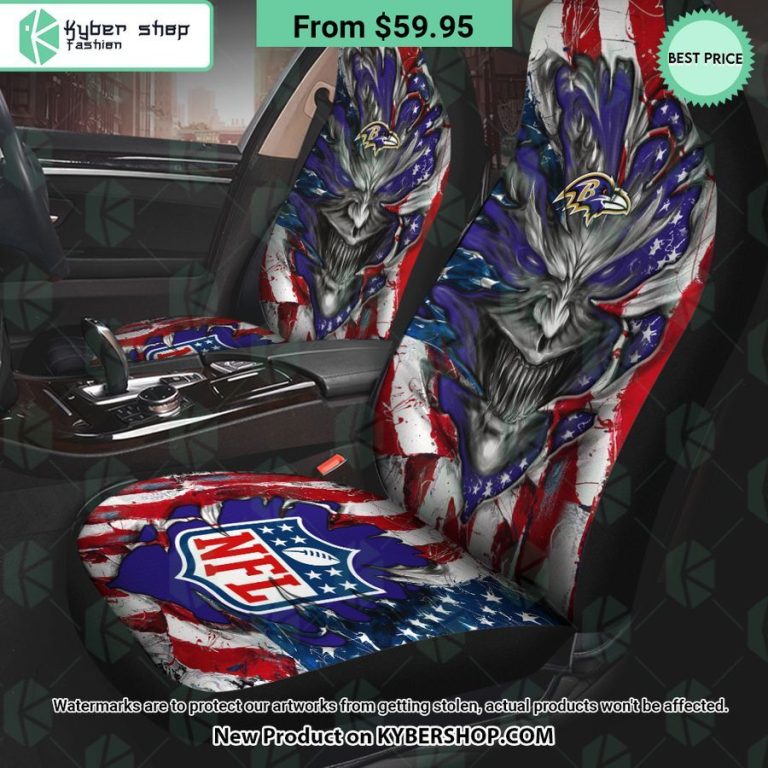 Baltimore Ravens Demon Face Car Seat Covers 8 baltimore ravens demon face car seat covers 1