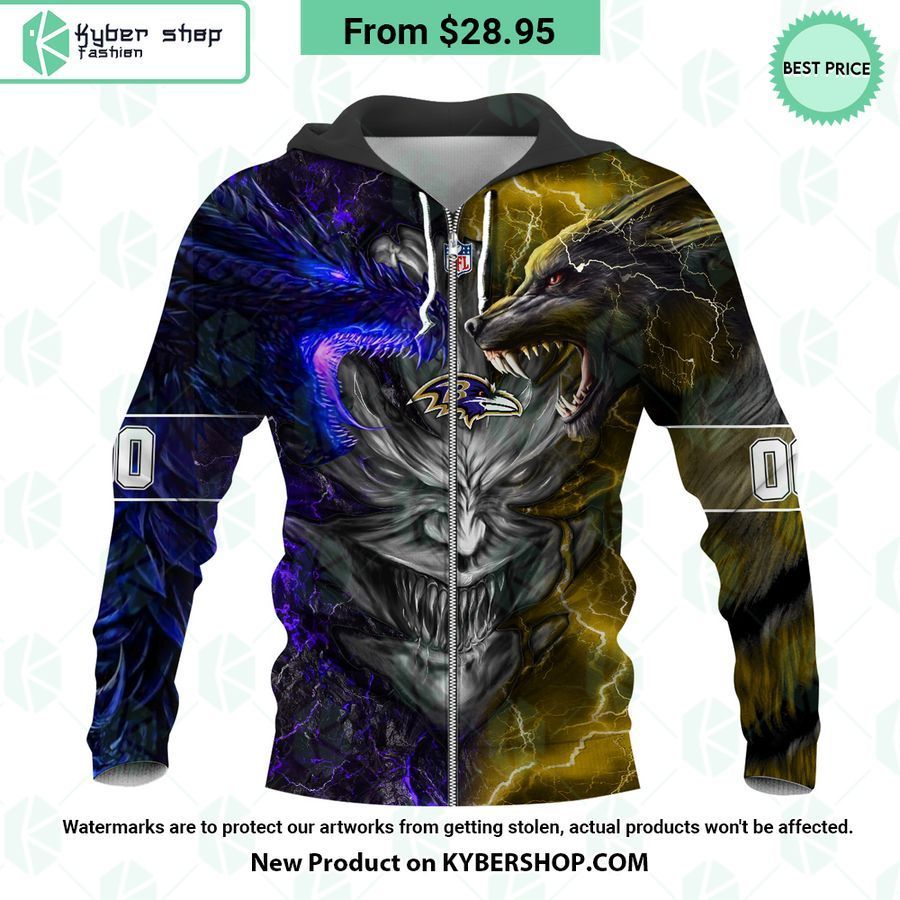 Baltimore Ravens Demon Face Hoodie 3 baltimore ravens demon face hoodie 2