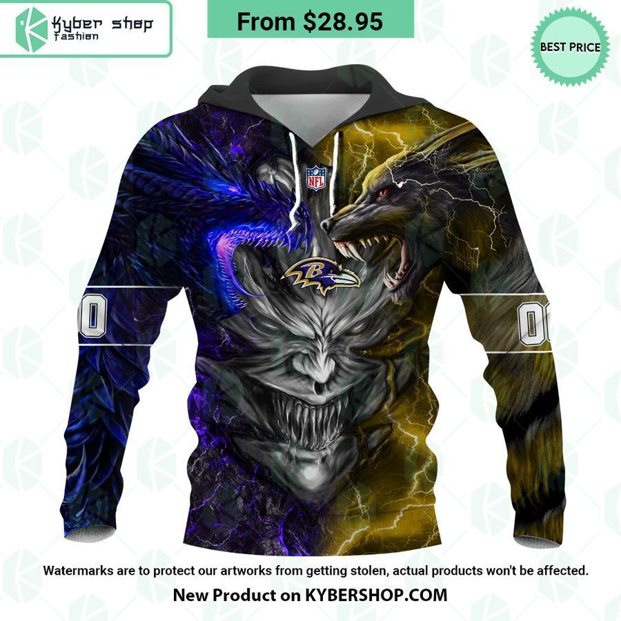 Baltimore Ravens Demon Face Hoodie 5 baltimore ravens demon face hoodie 4