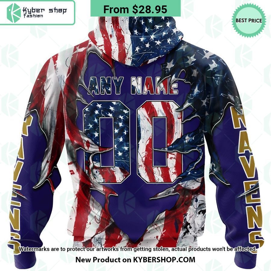 Baltimore Ravens Demon Face US Flag Hoodie 6 baltimore ravens demon face us flag hoodie 5