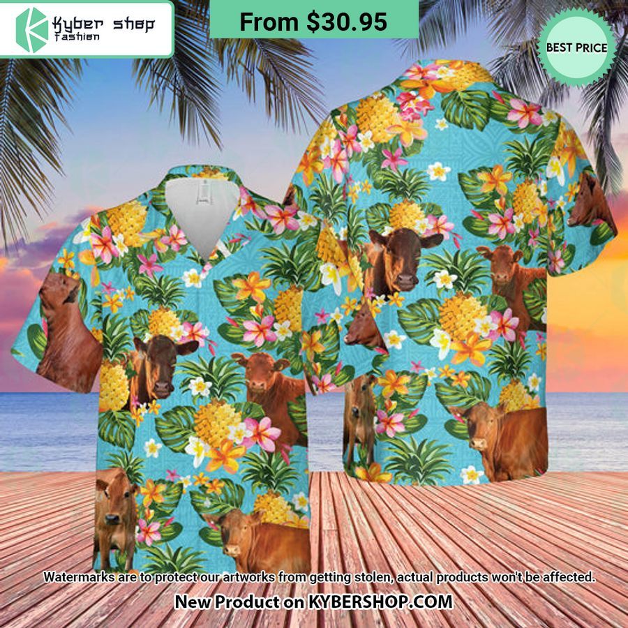 Beefmaster Cattle Pineapple Hawaiian Shirt You Look Cheerful Dear
