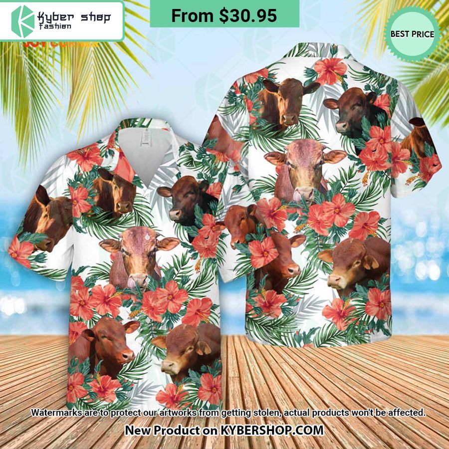 Beefmaster Hawaiian Flowers Hawaiian Shirt Hundred Million Dollar Smile Bro