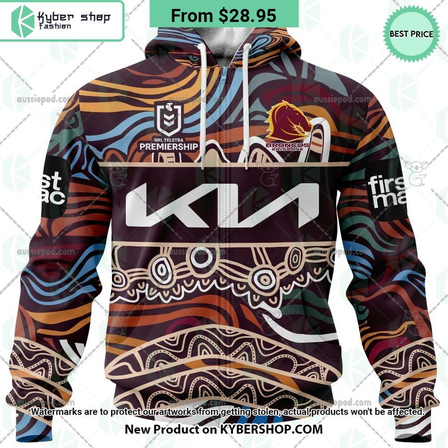 Brisbane Broncos Indigenous CUSTOM Hoodie 3 brisbane broncos indigenous custom hoodie 3 576