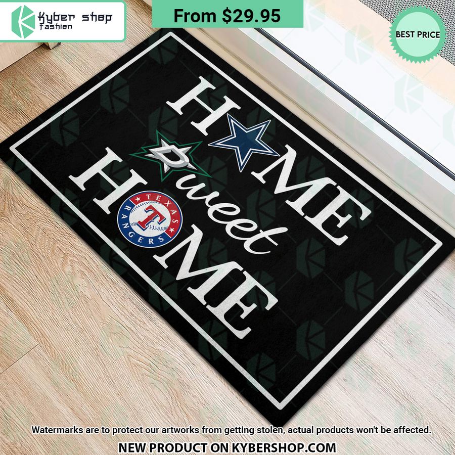 Dallas Cowboys Dallas Stars Texas Rangers Home Sweet Home Doormat 3 dallas cowboys dallas stars texas rangers home sweet home doormat 3 145 jpg