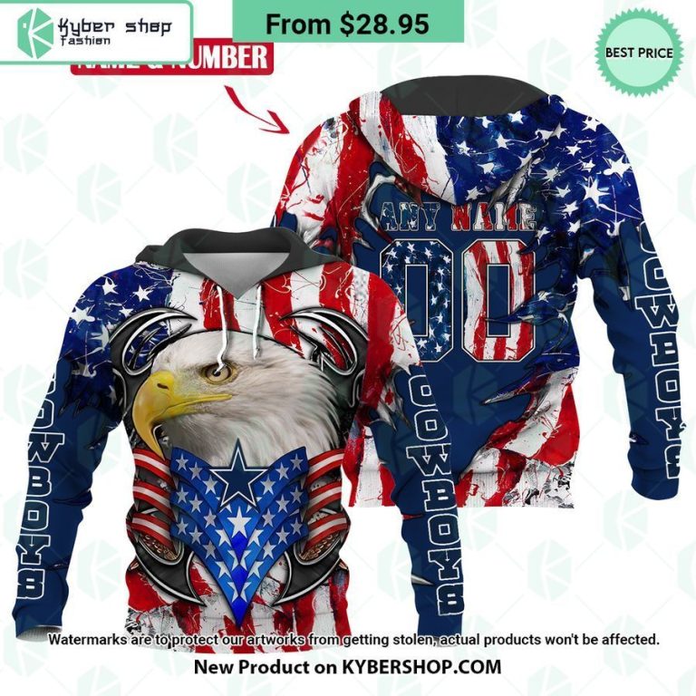Dallas Cowboys US Flag Eagle Hoodie 14 dallas cowboys us flag eagle hoodie 4