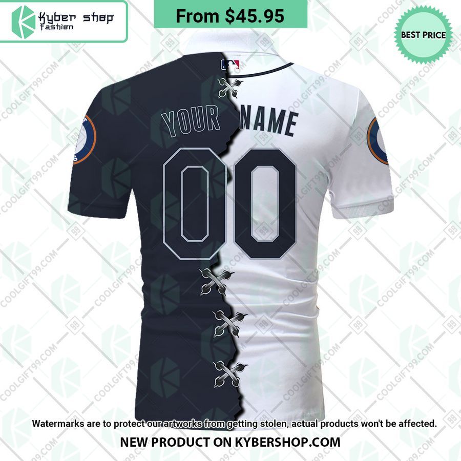 Detroit Tigers Mix Home Away Jersey CUSTOM Polo Shirt 3 detroit tigers mix home away jersey custom polo shirt 3 953