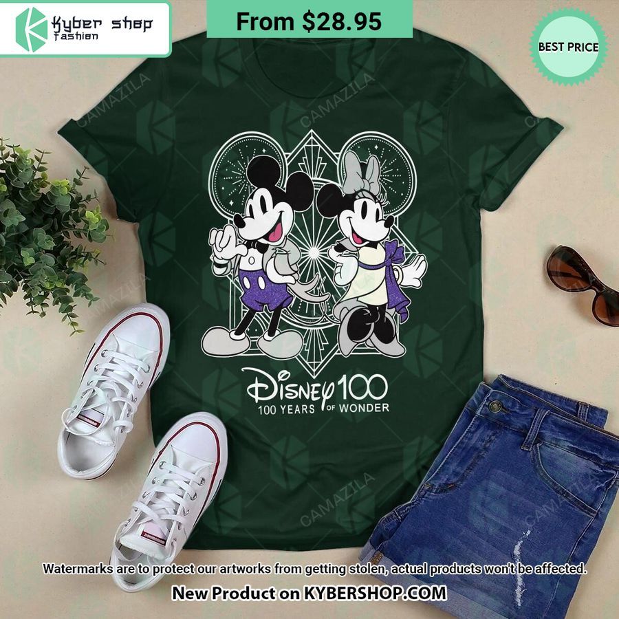 Disney 100 Years of Wonder Mickey Mouse Minnie Mouse T Shirt 12 disney 100 years of wonder mickey mouse minnie mouse t shirt 12 342