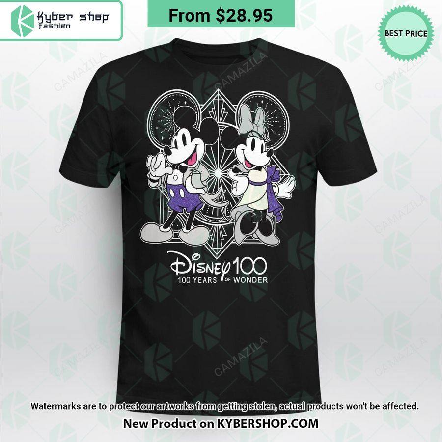 Disney 100 Years of Wonder Mickey Mouse Minnie Mouse T Shirt 5 disney 100 years of wonder mickey mouse minnie mouse t shirt 5 772
