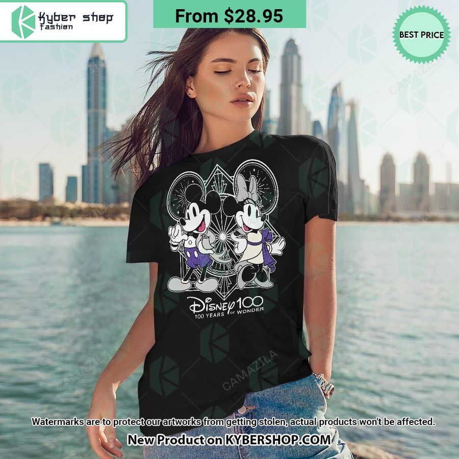 Disney 100 Years of Wonder Mickey Mouse Minnie Mouse T Shirt 6 disney 100 years of wonder mickey mouse minnie mouse t shirt 6 846