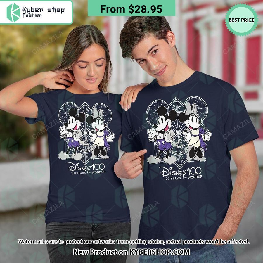Disney 100 Years of Wonder Mickey Mouse Minnie Mouse T Shirt 8 disney 100 years of wonder mickey mouse minnie mouse t shirt 8 437