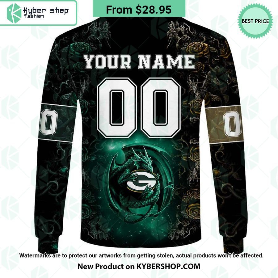 Green Bay Packers Dragon Rose Hoodie 8 green bay packers dragon rose hoodie 7