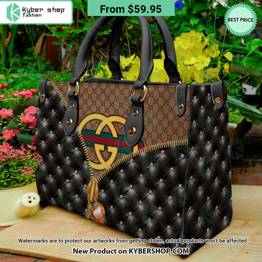 gucci logo gc leather handbag 2 709