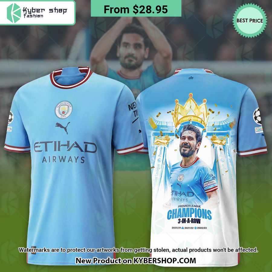 Gundogan Manchester City Champions T Shirt How did you learn to click so well