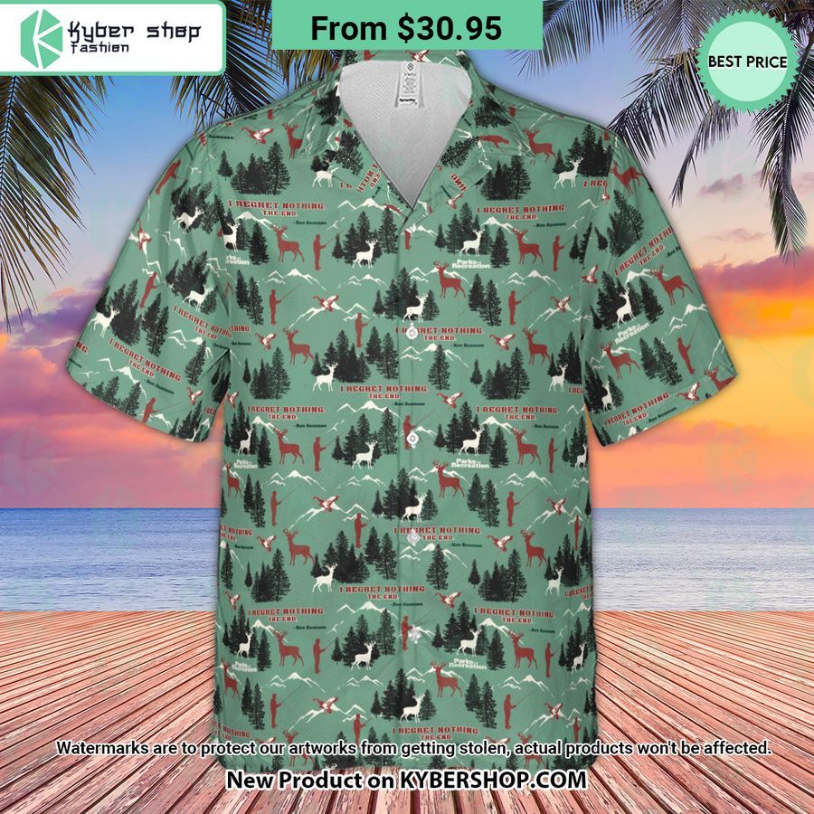 i regret nothing park and recreation hawaiian shirt 2 701