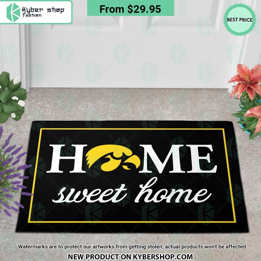 Iowa Hawkeyes Home Sweet Home Doormat 1 257