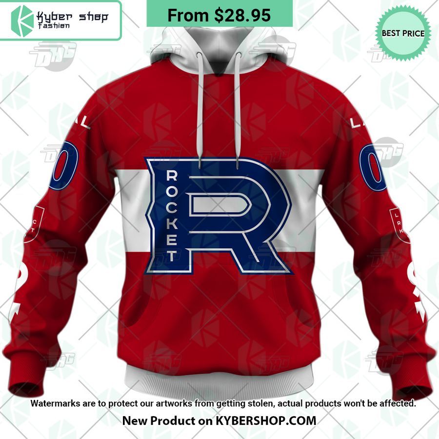 Laval Rocket Premier Jersey Red Hoodie Nice Pic