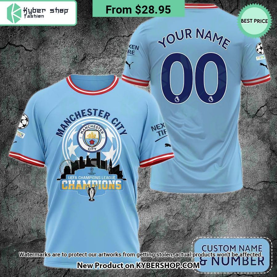 manchester city uefa champions league custom t shirt 1 285