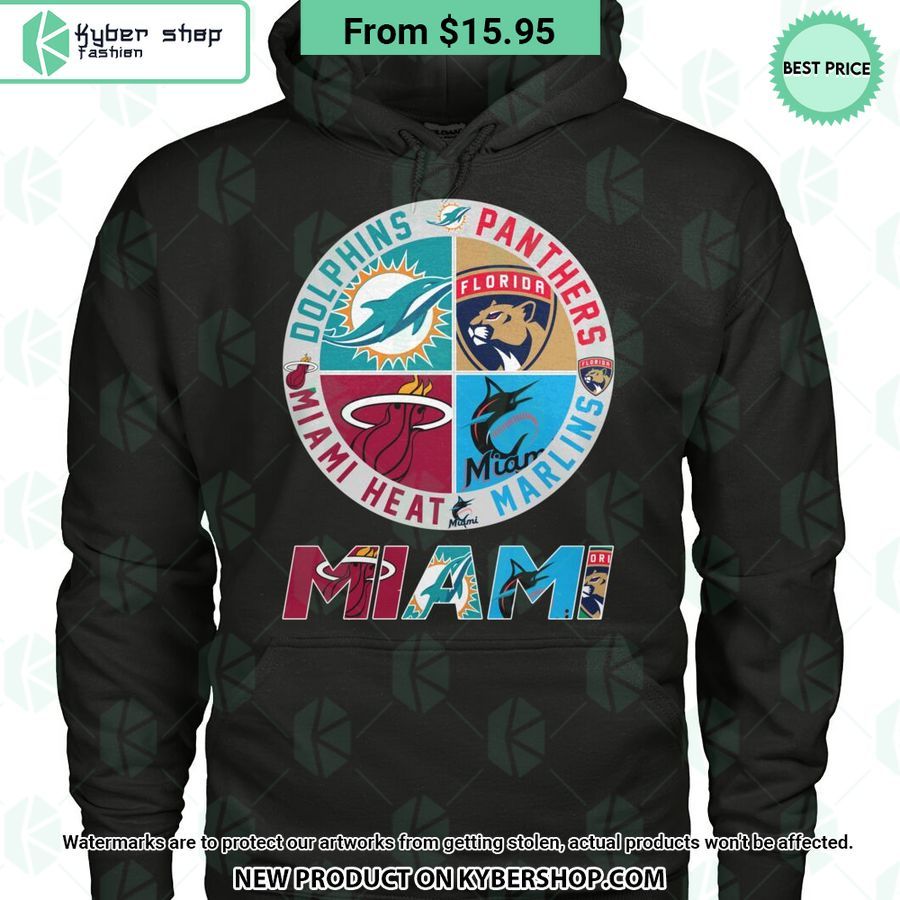 Miami Heat Miami Marlins Miami Dolphins Florida Panthers T Shirt 3 miami heat miami marlins miami dolphins florida panthers t shirt 3 662