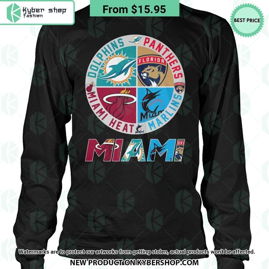 Miami Heat Miami Marlins Miami Dolphins Florida Panthers T Shirt 4 miami heat miami marlins miami dolphins florida panthers t shirt 4 376