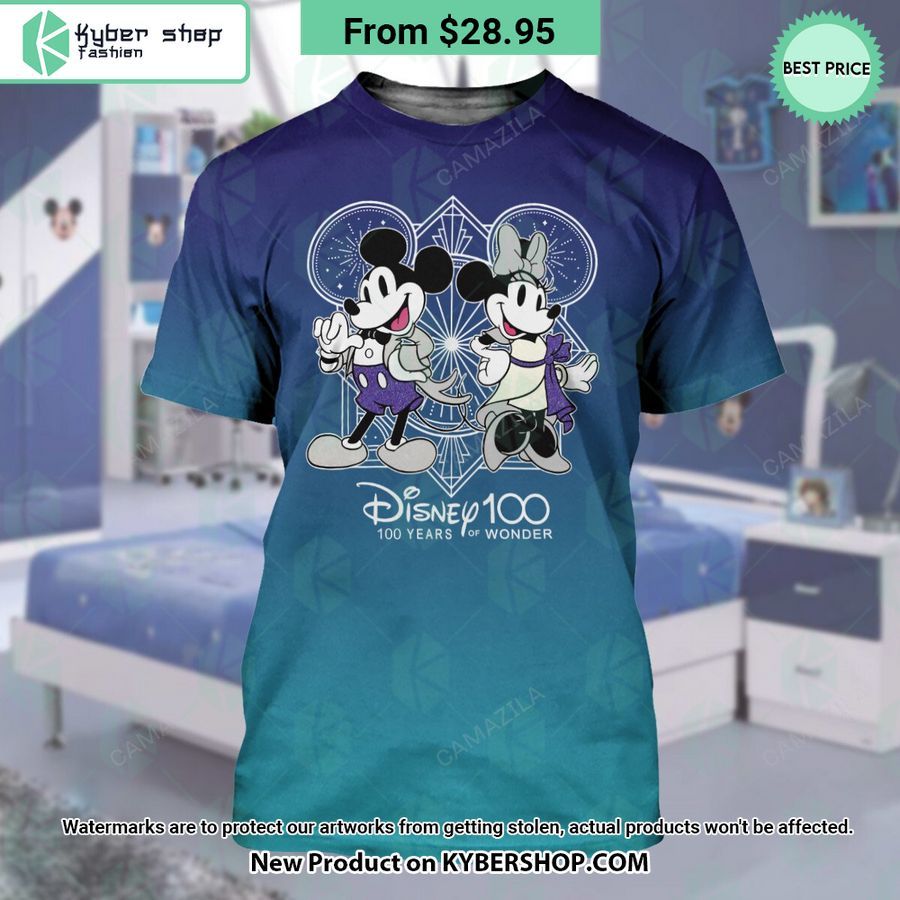 Mickey Minnie Disney 100 Years of Wonder T Shirt 3 mickey minnie disney 100 years of wonder t shirt 3 882
