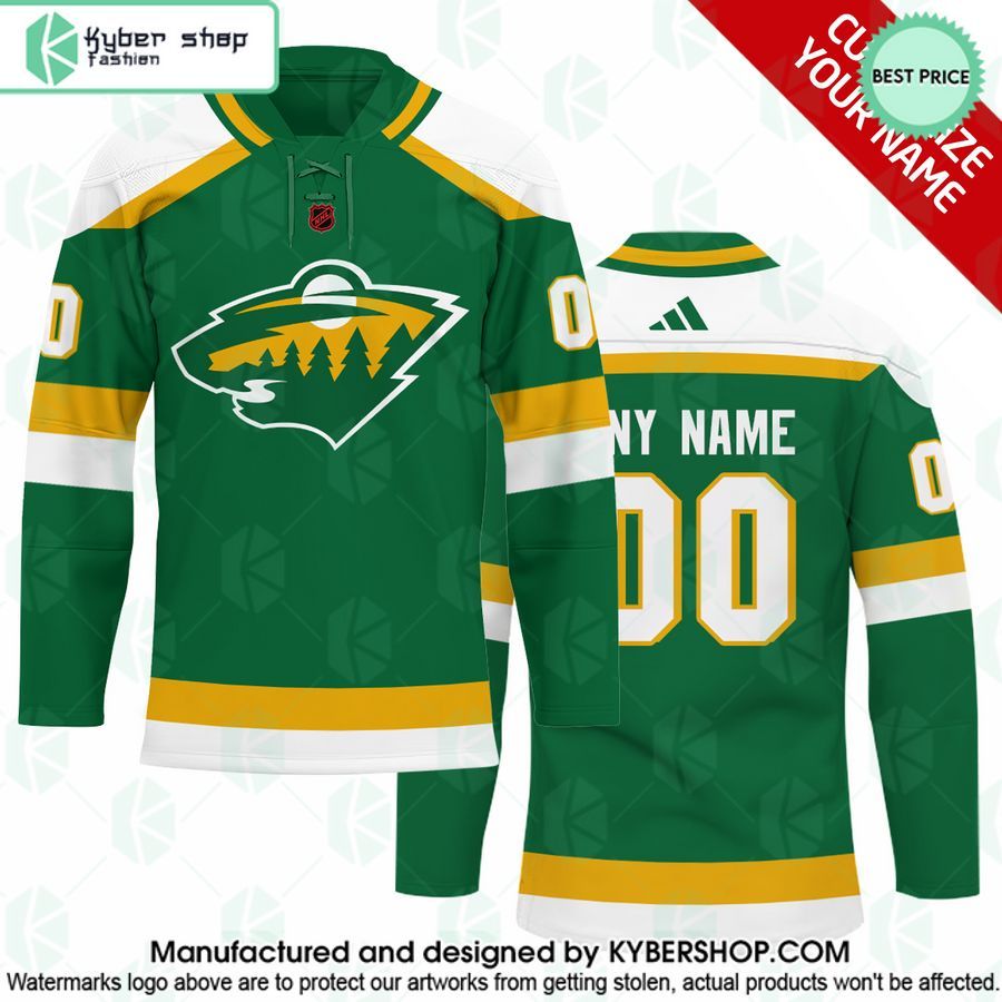 minnesota wild reverse retro custom hockey jersey 1 573