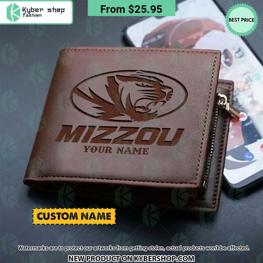 missouri tigers custom leather wallet 1 834