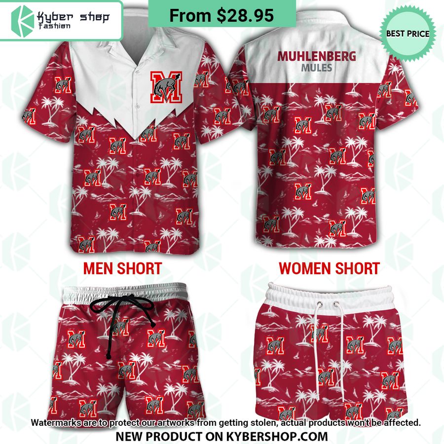 muhlenberg mules hawaiian shirt 1 764