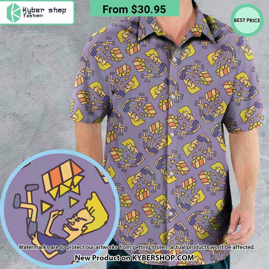 nachos rule beavis and butthead hawaiian shirt 1 576
