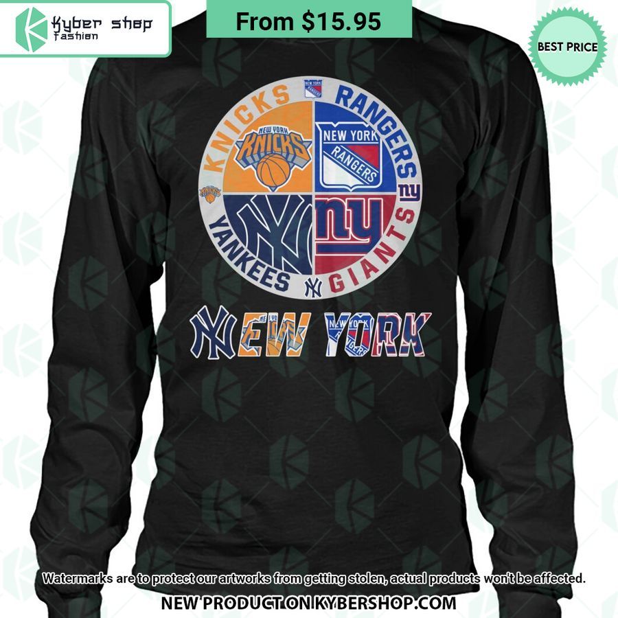 New York Knicks New York Rangers New York Giants New York Yankees T Shirt 4 new york knicks new york rangers new york giants new york yankees t shirt 4 95