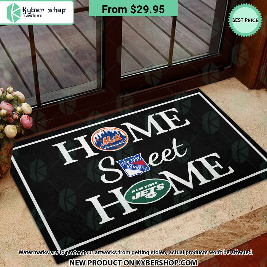 New York Mets New York Rangers New York Jets Home Sweet Home Doormat 3 new york mets new york rangers new york jets home sweet home doormat 3 719 jpg