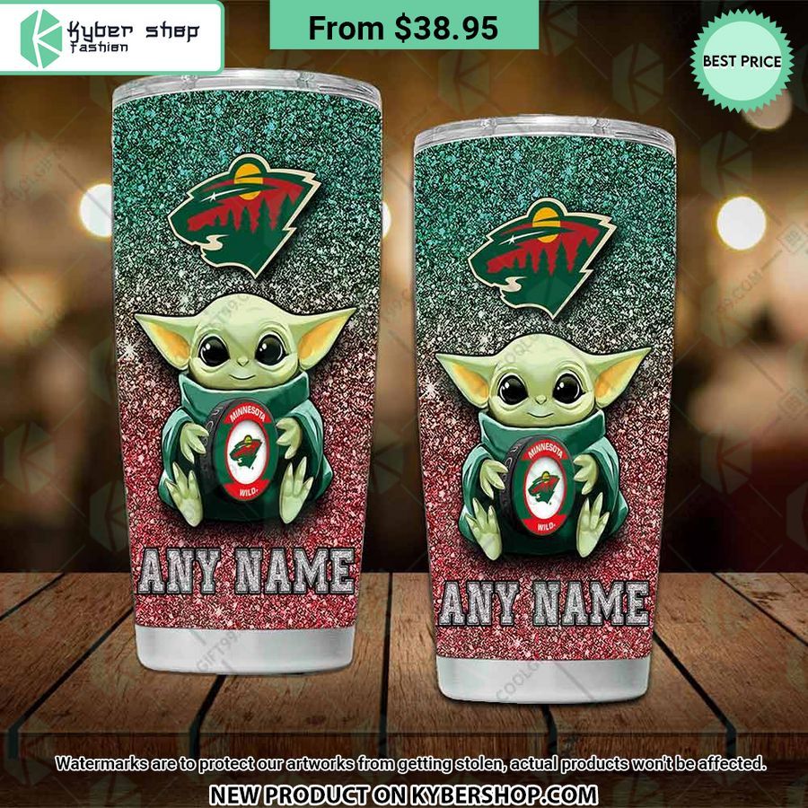 NHL Minnesota Wild Baby Yoda CUSTOM Tumbler 3 nhl minnesota wild baby yoda custom tumbler 3 156