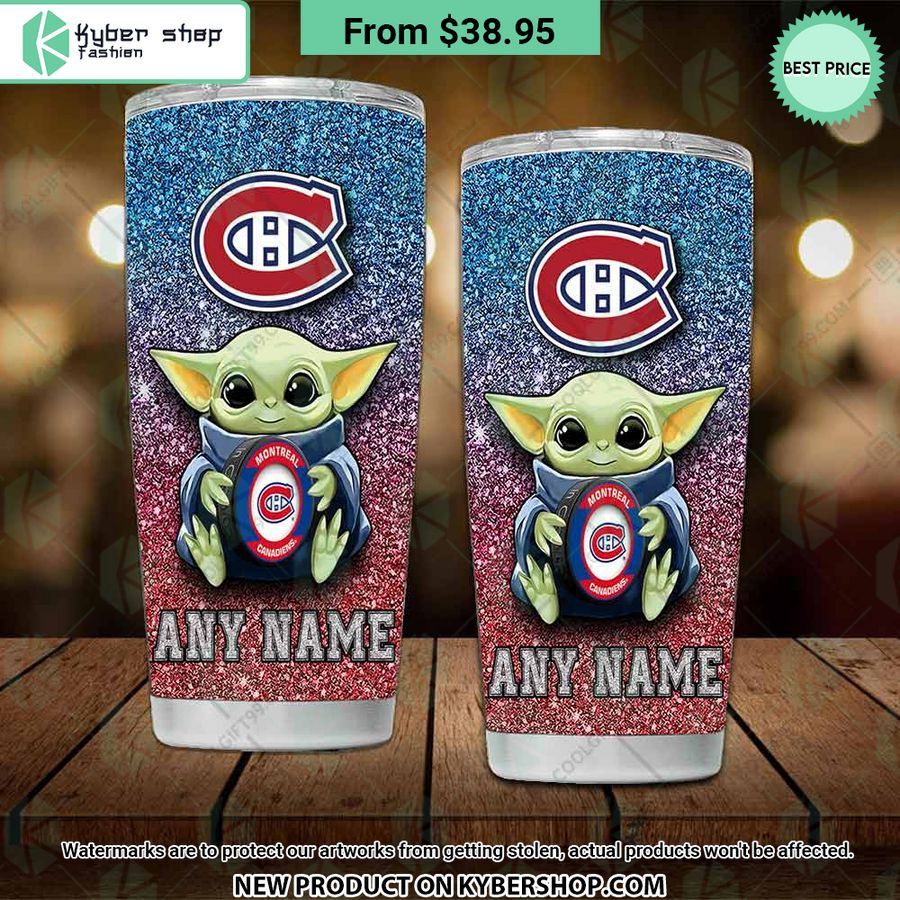 NHL Montreal Canadiens Baby Yoda CUSTOM Tumbler 3 nhl montreal canadiens baby yoda custom tumbler 3 993
