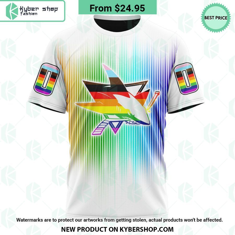 nhl san jose sharks design for pride month t shirt 1 972